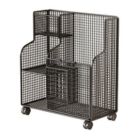 Large Capacity Fitness Equipment Storage Basket with Wheels, Movable