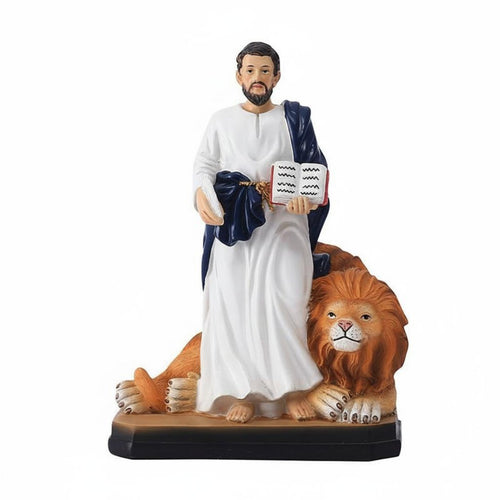 Saint Mark with Winged Lion Figurine Classical Design for Christians, Collectors