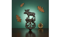 Moose Door Knocker Sturdy Antique Cast Iron Door Knocker Single-Piece Molding