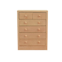 1/12 Dollhouse Chest of Drawers Wooden Miniature Chest of Drawers Paintable Furniture for Collectors
