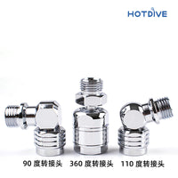 HOTDIVE潜水背飞夹克侧挂用二级头转接头90度110度360度装备套装