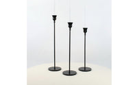 3 Pieces Taper Candle Holder Set Slender Candlestick Holder Set Sleek