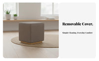 Upholstered Square Stool Nordic Design Small Seat Sturdy for fromice, Shop Owners