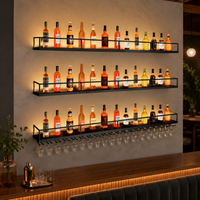 wall-mounted wine rack