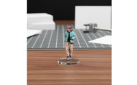 3D Printed 1/64 Scale Photographer Figure Realistic Intricacy Model Scene Person Hand Painted Miniature Scene Accessory Resin Material for Hobbyists, Dioramas