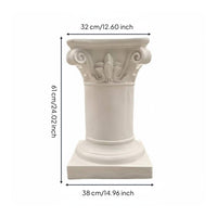 Roman Column Pedestal Weather Resistant Decorative Column Statue Base for Patio