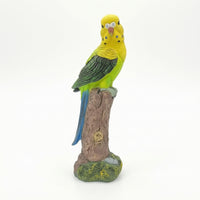 Parrot Figurine Tropical Resin Parrot Rustic for Planters, Shelves, Bird Lovers