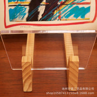 Solid Wood Vinyl Record Display Stand for Music Lovers
