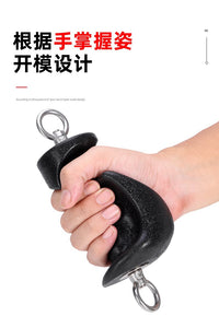 异形握把拉力器手柄双环单环健身器材配件扩胸划船训练握力器
