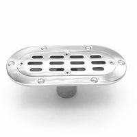 Stainless Steel Marine Drainage Outlet for Boats and Yachts - Oval Floor Drain