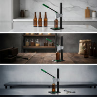 Manual Bottle Capper Height-Adjustable Bottle Sealing Machine Hand-Operated for Homebrewers, Hobbyists, Home, Small Workshops