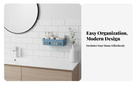 Adhesive Wall Rack Multi-Purpose Adhesive Caddy with Drawer Versatile Use