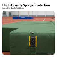 High Jump Landing Mat Impact Absorbing Fighting Arts Tumbling Mat Wear-Resistant Cover Thick Crash Pad for Gymnasts, Kids, School, Training Center