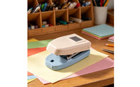 Paper Handheld Paper Punch Compact Handheld Paper Punch Easy-Topress-down Hole Punch for Crafters, Kids, Scrapbooking, Card Making, Classrooms