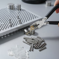 Wire Wrapping Board Beginner-Friendly Wire Wrapping Board with Pliers Jewelry Making Tool with Metal Pegs for Crafters