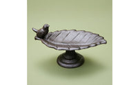 Cast Metal Avian Feeder Sturdy Leaf Bird Feeder Outdoor for Garden, Patio