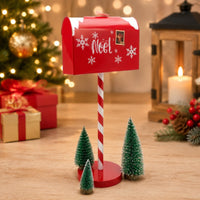 Christmas Mailbox with Trees Outdoor Christmas Mailbox Indoor for Photographers