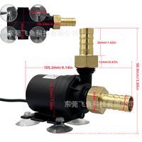 Aquarium Submersible Pump - Low Noise, Bottom Suction, Water Circulation Filter Pump
