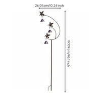 Metal Hummingbird Sculpture Outdoor Decoration Hummingbird Garden Stake Weather-Resistant Bird Garden Stake