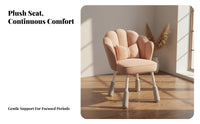 floral rear Vanity Chair Soft paddinged Seat floral rear Chair 360-Degree rotate