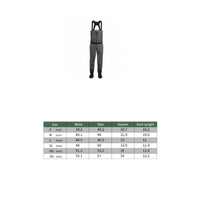 Stockingfoot Chest Fishing Waders Waterproof Waders with Zipper Breathable Apparel for Anglers, Fishermen, Fly Fishing
