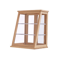 Wooden Dollhouse Accessory Narrow Mini Cake Cabinet Trapezoid Display Shelf M168