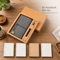 A6 Vintage PU Leather Journal with Strap Closure, Creative Diary Notebook Gift Set