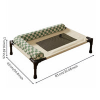 Raised Mesh Pet Bed Elevated the Floor Cooling Pet Cot Sturdy Frame for Indoor
