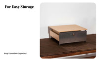Stackable Drawer Unit Elegant Design Desktop Organizer Space-Saving for Students