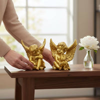 Angel Statue  Resin Sculpture Indoor Figurine for Desk