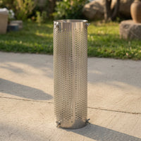 Oven Chimney Mesh Sleeve Sleeve Stainless Steel Tent Oven Pipe Protector Adjustable Chimney Guard Cover with Screws for Backpackers, Hot Tenting