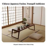 Japanese Infusion Table Minimalist-Inspired-Inspired by Design Floor Desk Space-Saving Multi-Functional for Students