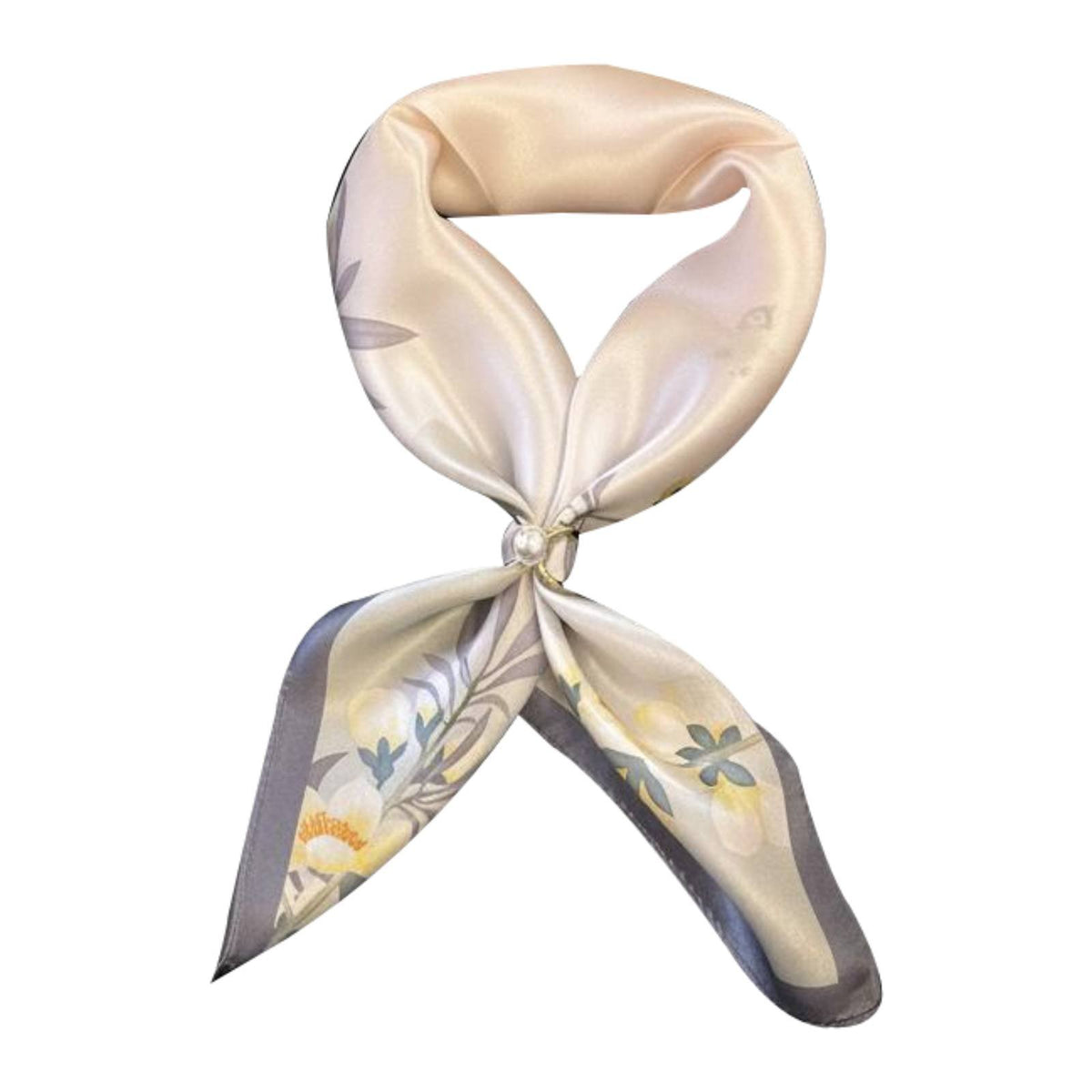 Pure Silk Neck Scarf Soft and Smooth Floral Silk Scarf Skin-Friendly Gift Accessory