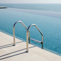 Pool Ladder with Anti-Slip Steps Stainless Steel Pool Ladder with Handrails No-Tool
