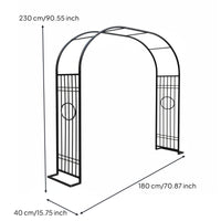 1 Piece Climbing Plant Archway Metal Garden Arbor Sturdy Plant Trellis Weather Resistant Iron Construction for Gardeners DIY Enthusiasts Backyard Patio Yard
