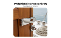 Seaworthy Grade Padlock Hasp Padlockable Rotating Safety Door Hasp Stainless Steel Boat Door Latch for Outdoor