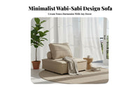Reconfigurable Block Sofa Launderable Detachable Upholstery Reconfigurable Sofa Set Wabi-Sabi Aesthetic Comfy Upholstery