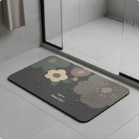 Diatomaceous Earth Bath Mat Soft Surface Diatomite Bath Mat Low-Height