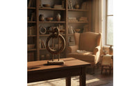 Abstract Wooden Loop Sculpture Handmade House Decoration for Desktop, Entryway
