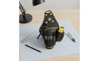 Efficient Drill Tool Bag with Buckle Compact Tool Pouch with Bit Pockets Long-Lasting Drill Holder Secure for DIYers