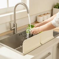 Sink Splash Guard with Suction Cups Foldable Sink Water Splash Guard Silicone