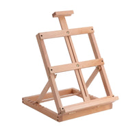 Tabletop Easel Adjustable Wooden Tabletop Easel Compact for Artists, Studio