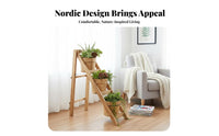 Folding Flower Ladder with containers Nordic aesthetic House Decoration Foldable Design