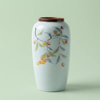 Hand-Painted Ceramic Vase, Pastoral Style