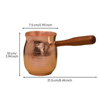Vintage Design Pure Copper Cha Hai Multi-Functional Handmade Copper Fairness Cup Easy to Clean Chinese Tea Fairness Cup Anti-Scald Handle
