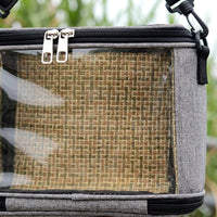 Portable Bird Cage Shoulder Bag, Transparent Bird Cage for Small Animals, Medium Size Pet Bird Cage and Bird Carrier for Car
