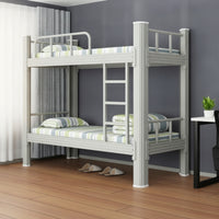 Metal Bunk Bed Space-Saving Bunk Bed with Ladder Heavy Duty Furniture for Kids, Students, Shared Bedroom, Dormitory