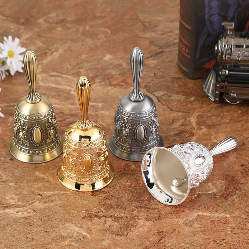 Nordic Style Retro Metal Hand Bell for Restaurant or Bar