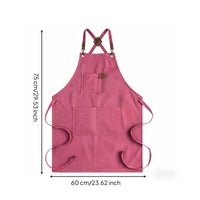 Canvas Work Apron Waterproof Work Apron Thickened for Gardeners, Mechanics