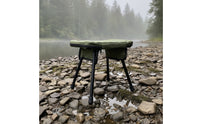 Slimline Folding Stool with Carry Bag Compact Stool with Carrying Bag Lightweight Seat Foldable for Campers, Anglers